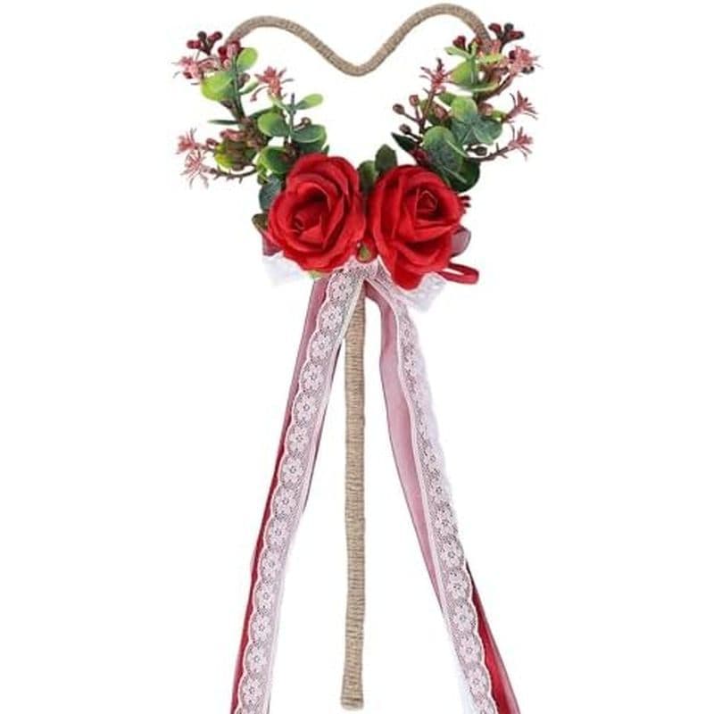 Varinha De Flor Para Menina-Fada Com Coração Rosa Da Floresta Fita Festa De Chá De Panela De Casamento Cosplay