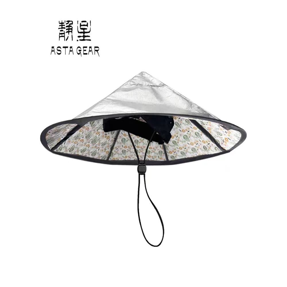 Astacar Jingxing Protetor solar revestido de prata Chapéu dobrável à prova de chuva Leve Acampamento ao ar livre Caminha
