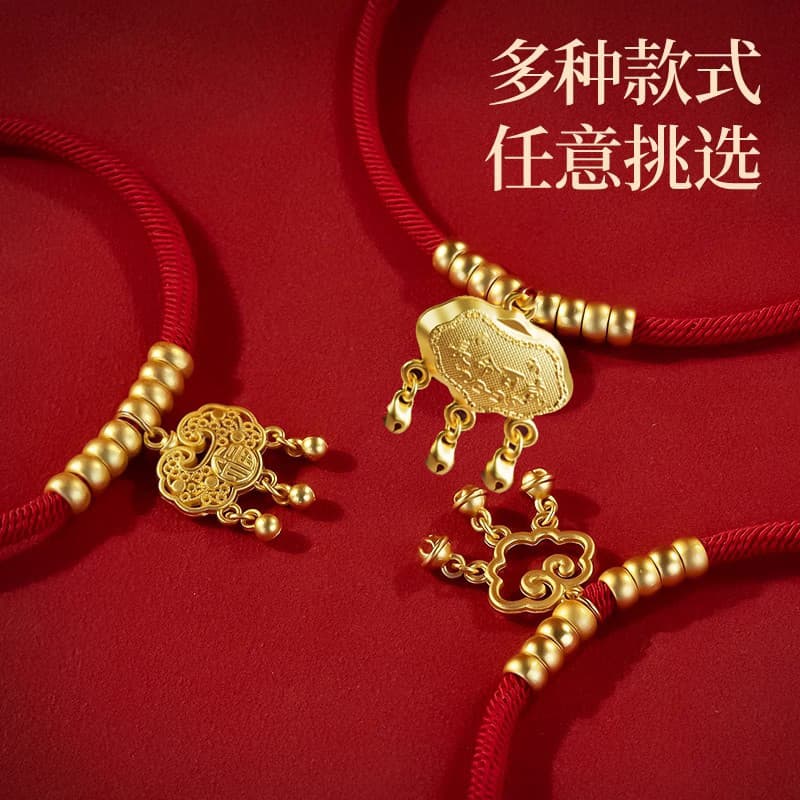 Coleira de gato sino de cachorro silencioso bloqueio dourado bloqueio de longevidade ano novo chinês coleira de gato cor