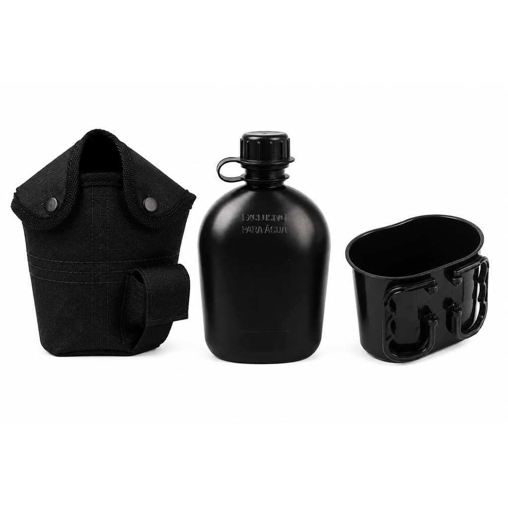 Kit Cantil + Caneca + Porta Cantil River Bélica Com Presilha