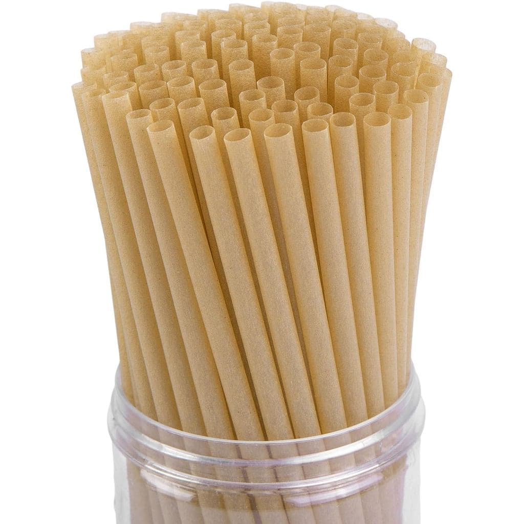 Canudos de Cana-de-Açúcar HANSGO, 200 Unidades de Canudos Descartáveis para Bebidas Quentes e Frias, Café, Coquetéis, Su