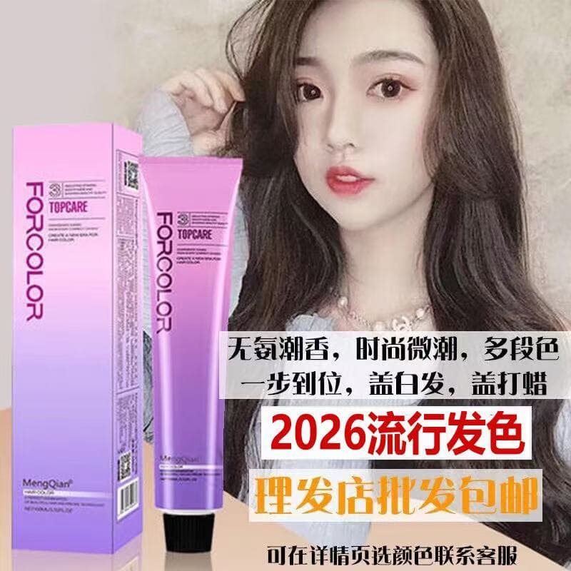Barbeiro única tintura creme cor Popular cor do cabelo cabeleireiro 2026 novo estilo tintura de cabelo preto roxo cinza