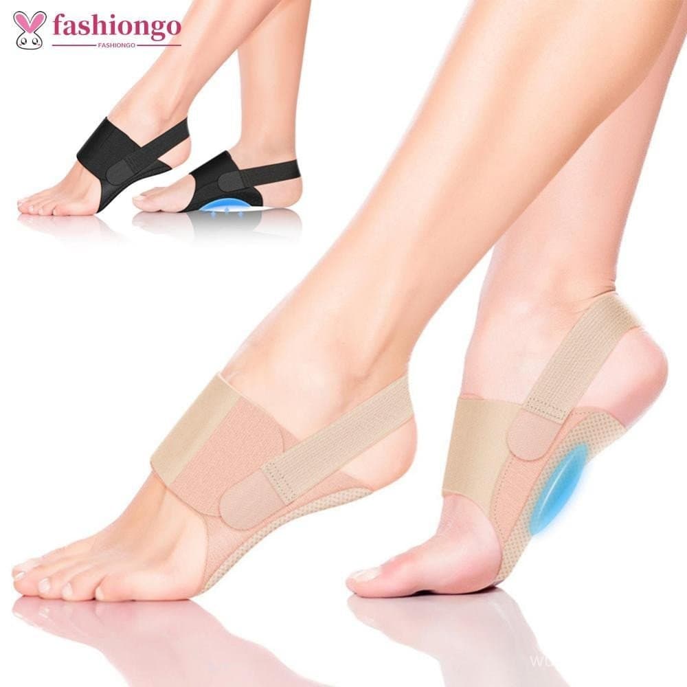 FASHIONGO 1 Par De Suporte De Arco Ajustável De Silicone Antiderrapante Correção De Pé Plano Q8W5