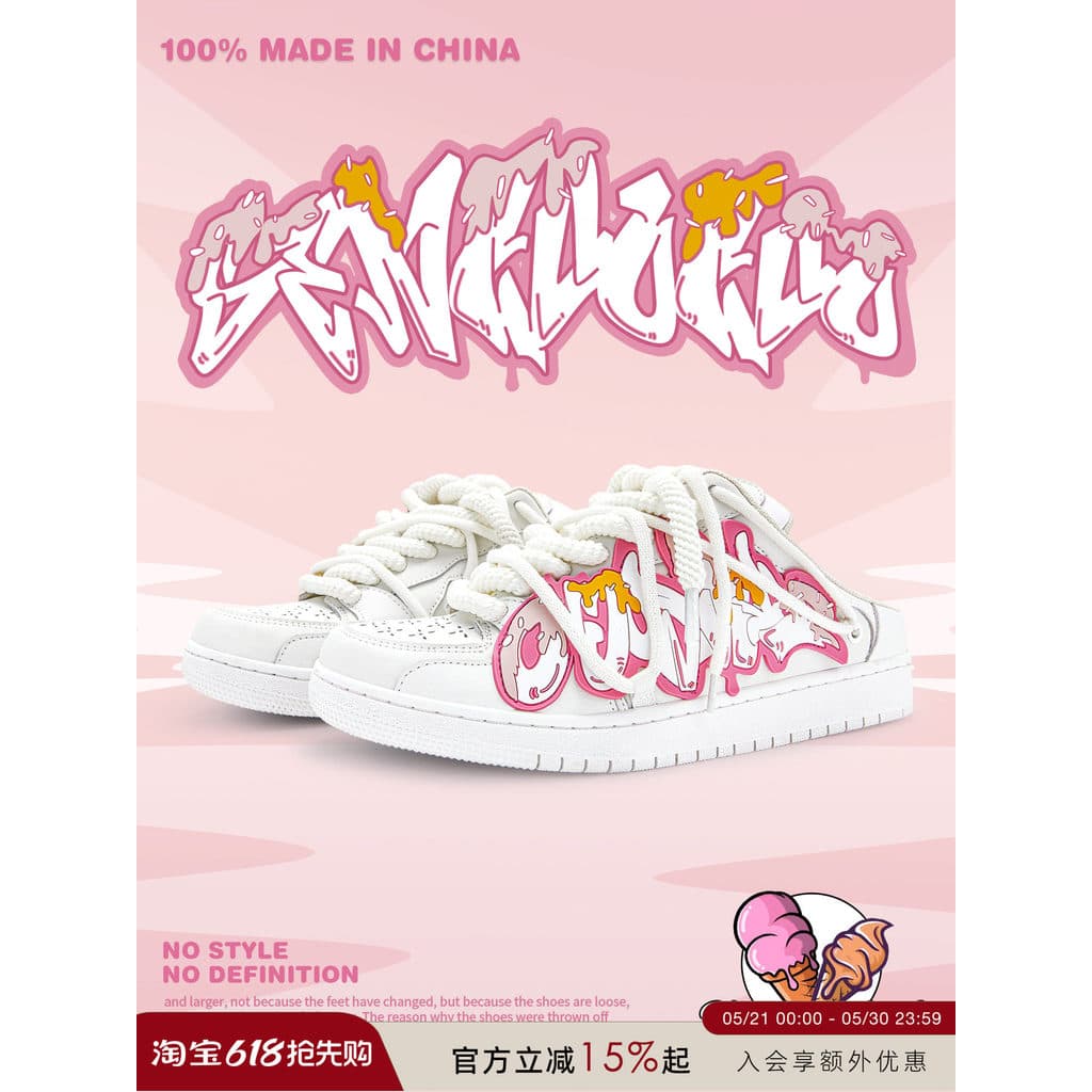 Senguoguo Design Original/sandálias meia chinelos primavera respirável estilo casal nicho pão sapatos deslizamento-em sa