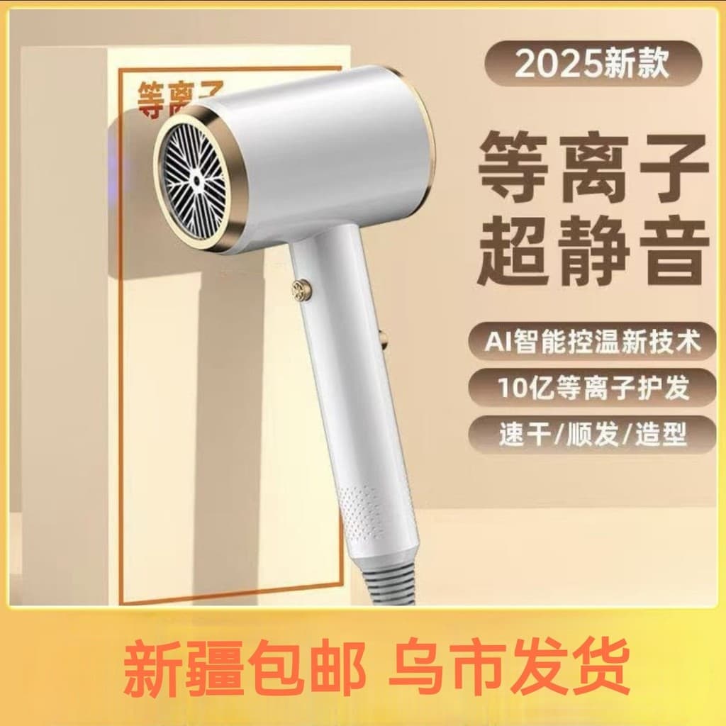 Xinjiang Armazém Secador de cabelo doméstico novo estilo de alta potência reduz imediatamente íons negativos cuidados co