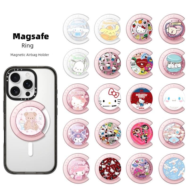 Suporte magnético para Airbag Magsafe HelloKitty Melody portátil Pop Kuromi