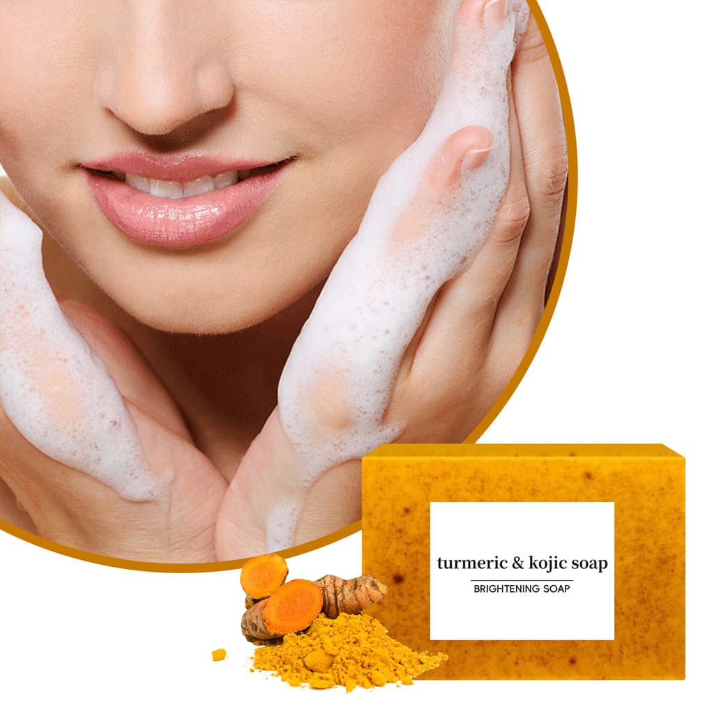 Sabonete Artesanal De Ácido Kójico , Gengibre Natural , Cúrcuma , Hidratante , Limpeza Corporal , Limão , Esfoliante Sua
