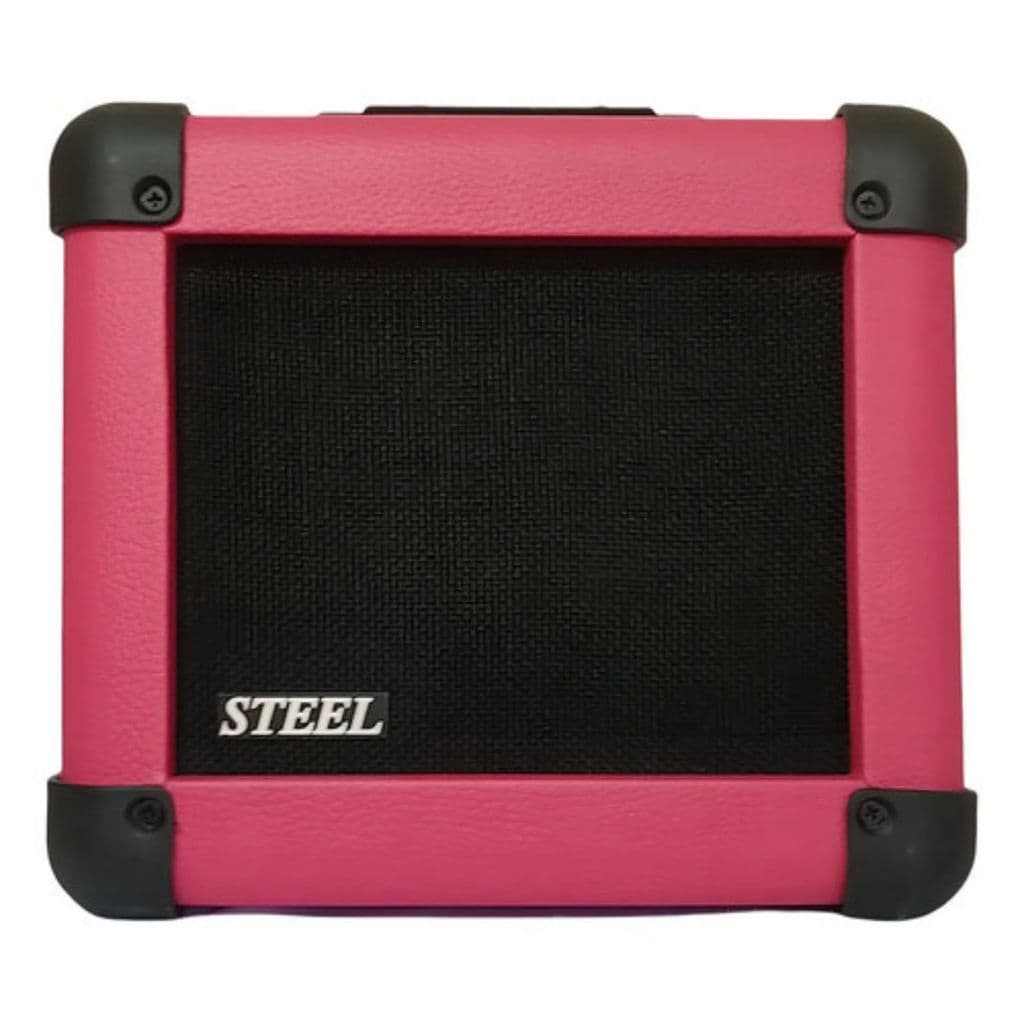 Cubo Amplificador Guitarra E-Sound Steel 20GT 15W Rosa Bivolt Estudo