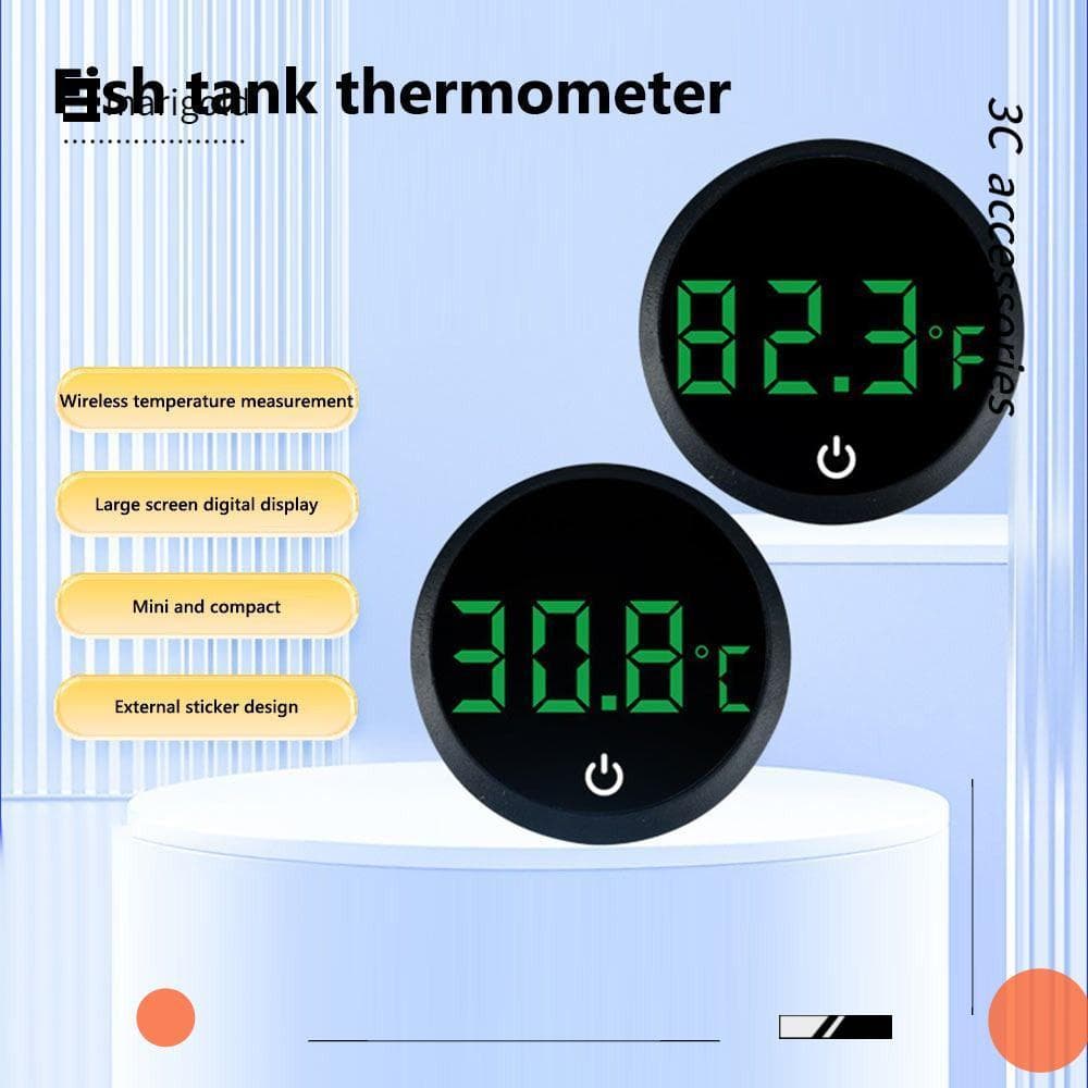 Termômetro De Aquário MARIGOLD , Medidor Eletrônico De Temperatura De Controle De Display Led , Digital Sem Fio