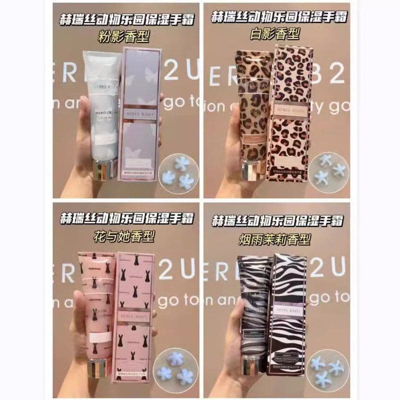 Heres Animal Park Creme Hidratante para as Mãos Hidratante Hidratante Refrescante Não Oleoso Tubo Duplo Creme para as Mã