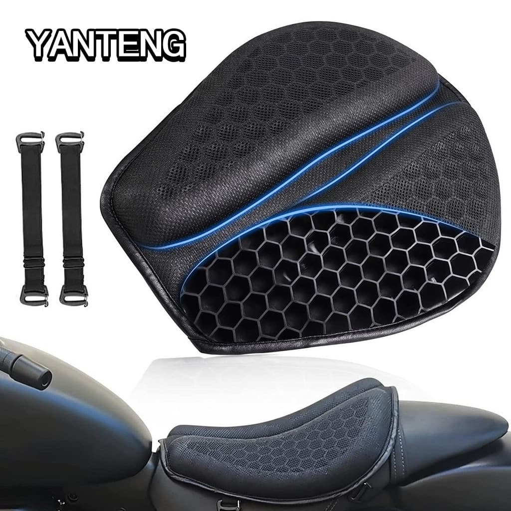 Almofada De Assento De Gel Universal Para Motocicleta, Absorvente De Choque E Respirável