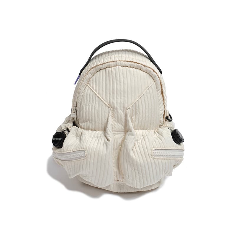 Les Danny Mesmo Estilo OFFWINTER OFW Mochila Grande Média Pequena Pressão Bolsa Escolar Bolsa para Computador Repelente