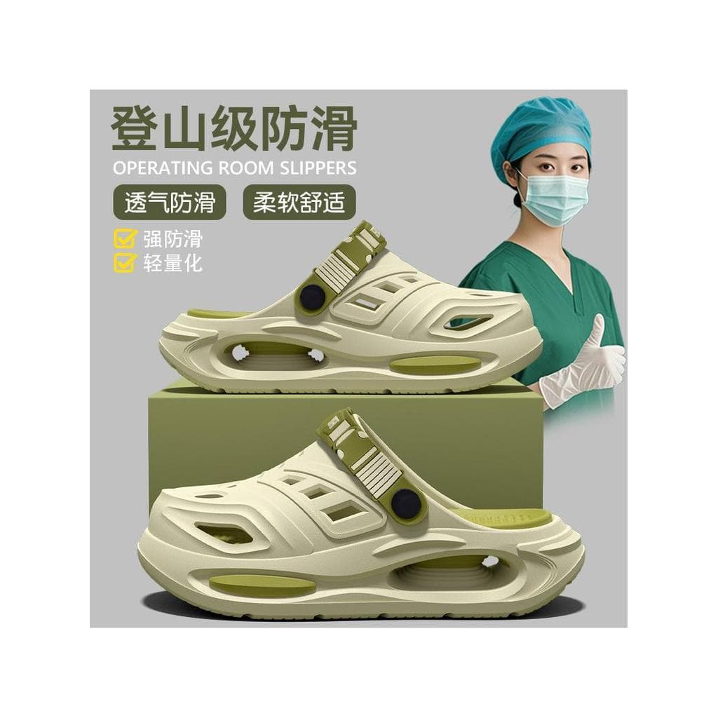 Buraco sapatos masculinos estilo desodorante antiderrapante 2026 novo estilo pneu verão pisando na merda sentir Baotou c