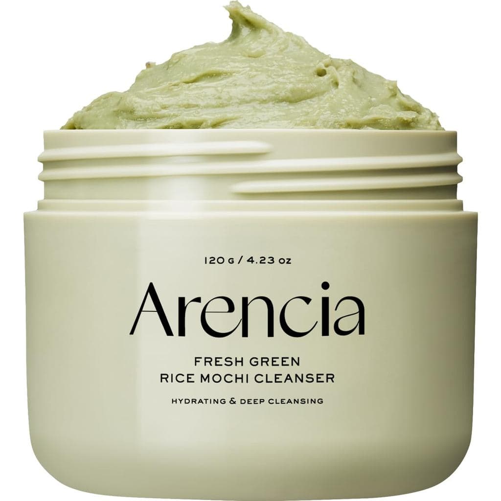 Limpador Facial Arencia Korean Rice Mochi - Sabonete Facial, Esfoliante Suave Tudo em Um para Limpeza Profunda, Hidrataç