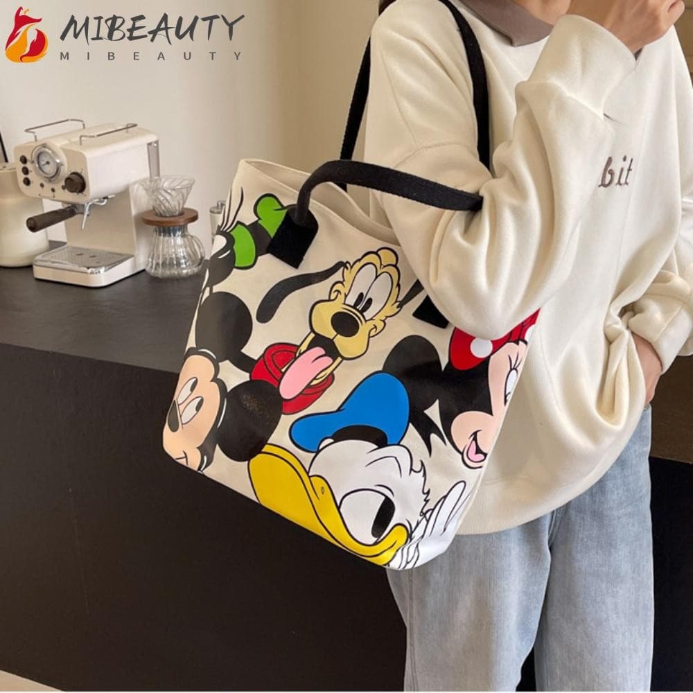 Bolsa Múmia MIBEAUTY , De Lona Durável Cartton Ombro Único Feminina Casual De Grande Capacidade