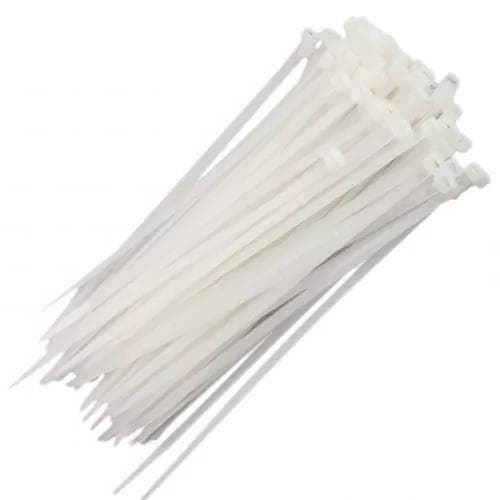 Abraçadeira Plástica Branca 3.6x200mm Para Fiação