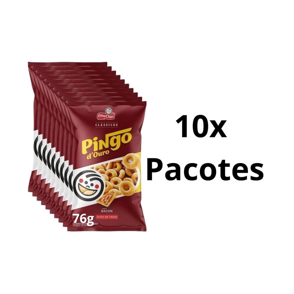 KIT PINGO DE OURO BACON 76G COM 10 UNIDADES