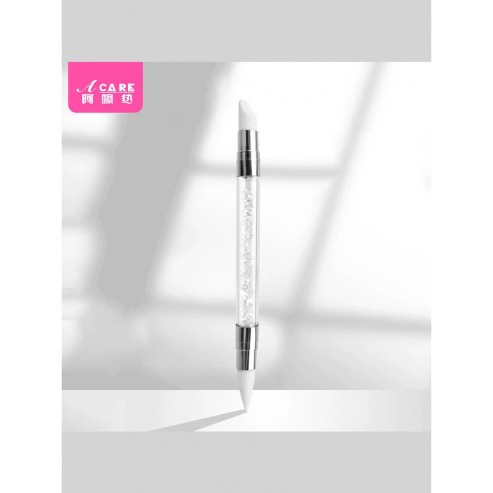 Pincel de Manicure/em relevo A1P801-Fácil de começar caneta de Silicone espelho mágico em pó adesivo caneta de imprensa