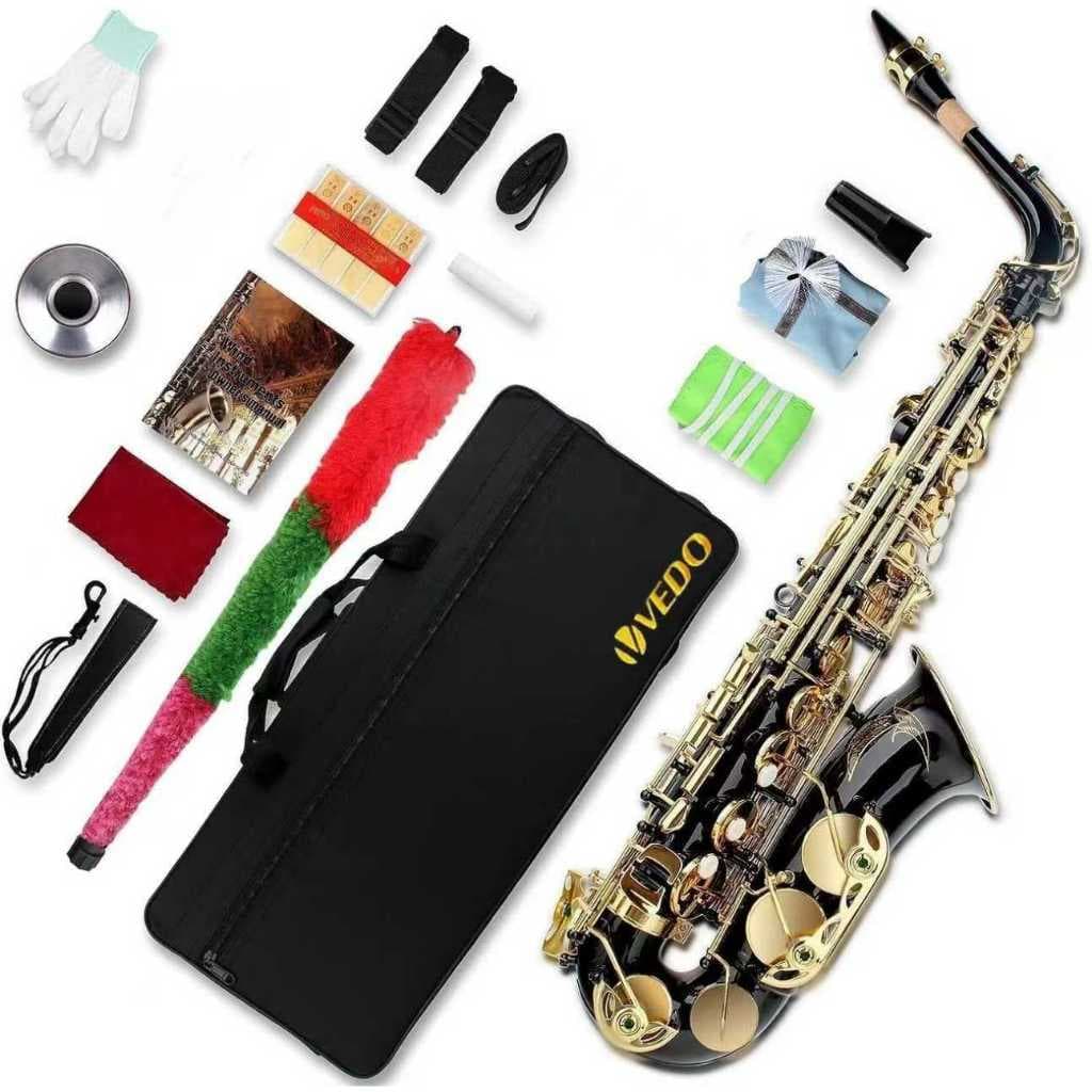 Saxofone alto VEDO em Mi bemol, saxofone para iniciantes, saxofone para estudantes, saxofone alto, saxofone para inician