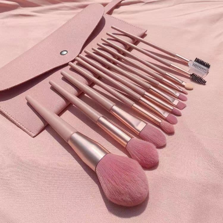 Conjunto de pincéis de maquiagem influenciador, 11 peças com pacote, versão coreana simples, Super macio, sombra, Blush,