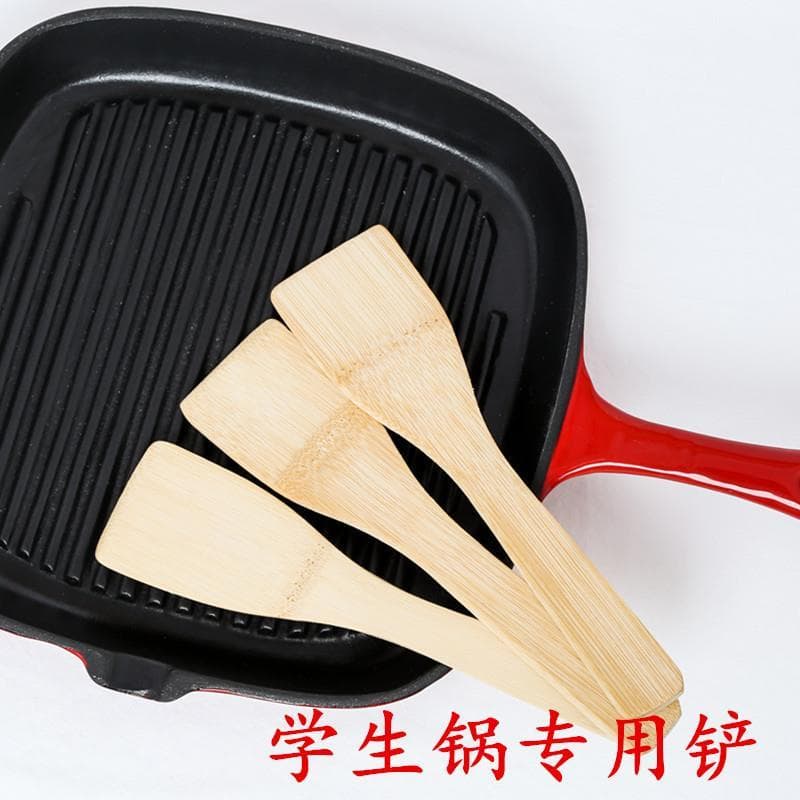 Pá antiaderente Pan pá especial pá quadrada pá de cozinha pá de bambu doméstica pequena pá de bambu pá de bambu