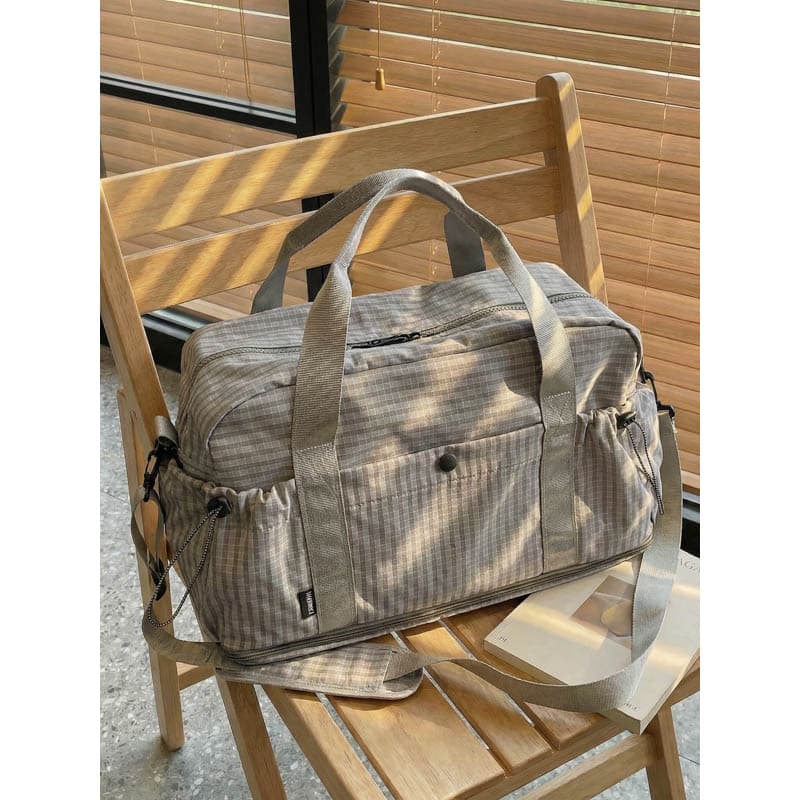 Retrátil estendido de um ombro Diagonal saco de viagem feminino grande capacidade leve bolsa de curta distância pode cob
