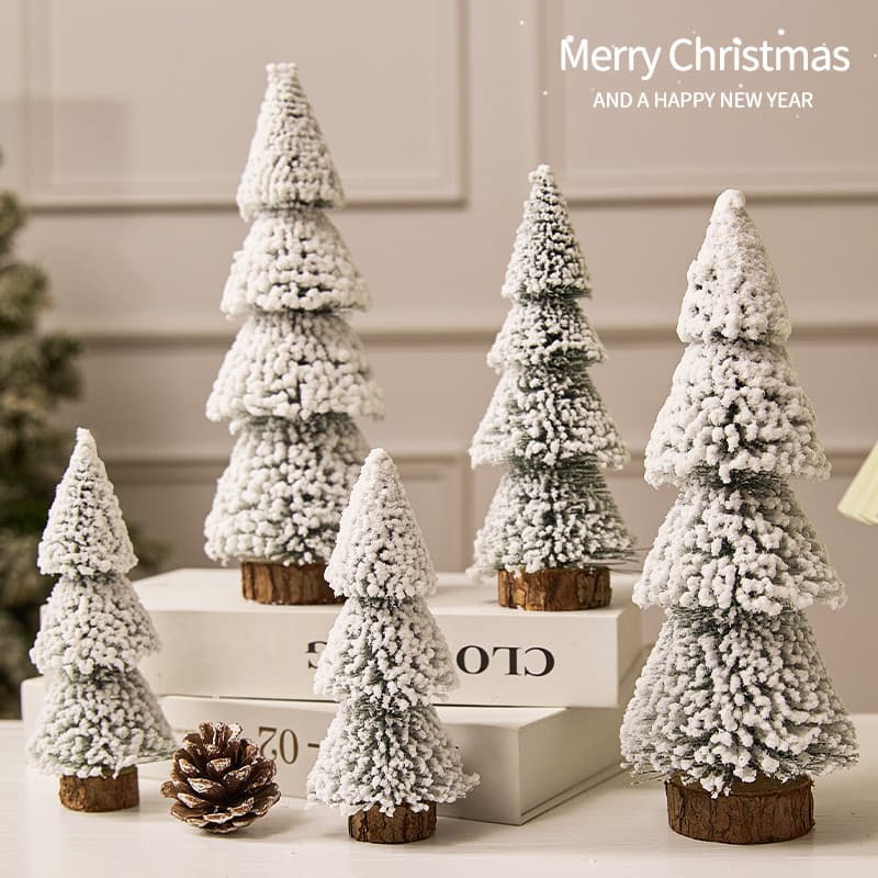 Decorações da árvore de natal pequenos ornamentos em miniatura paisagem cena Layout janela presentes paisagismo atmosfer