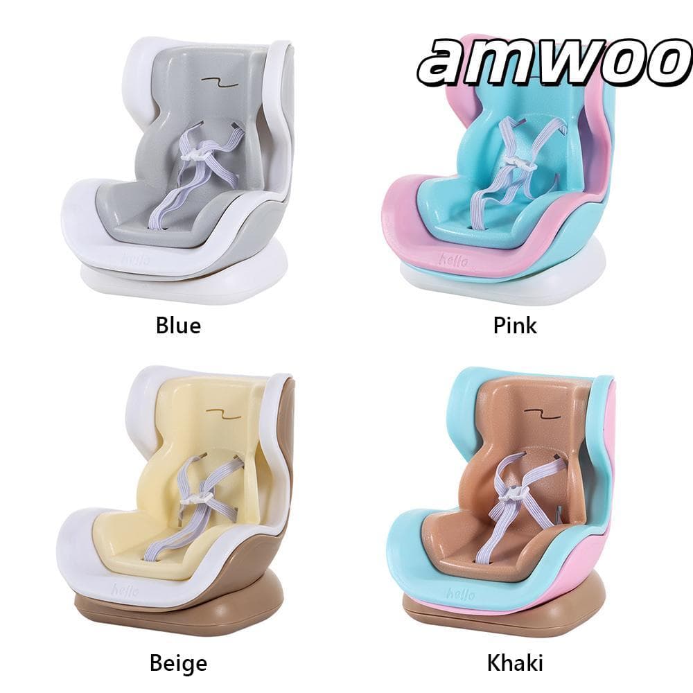 Assento De Segurança Para Boneca De Carro AMWOO , De Durável De Plástico , Modelo De Cadeira De Desenho Animado Com Enfe