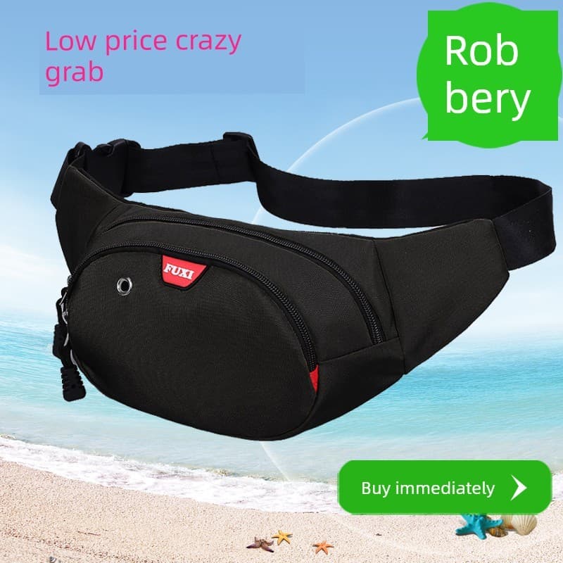 Prático resistente ao desgaste negócios moda feminina bolsa de cintura de grande capacidade