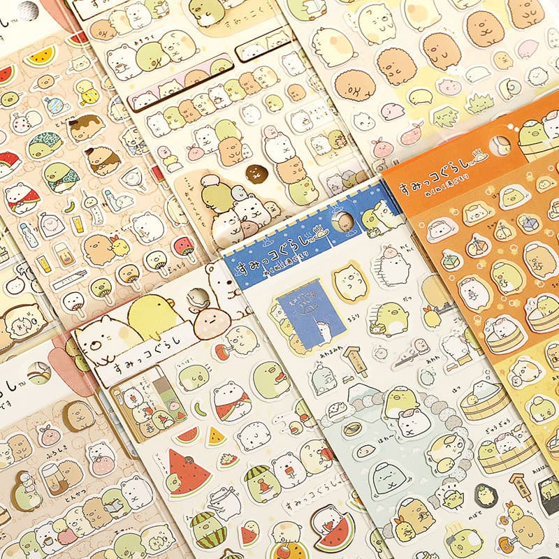 Adesivos de nariz pequeno Ga, adesivos planos, papelaria coreana, criaturas de canto japonesas, manual, decoração, doura