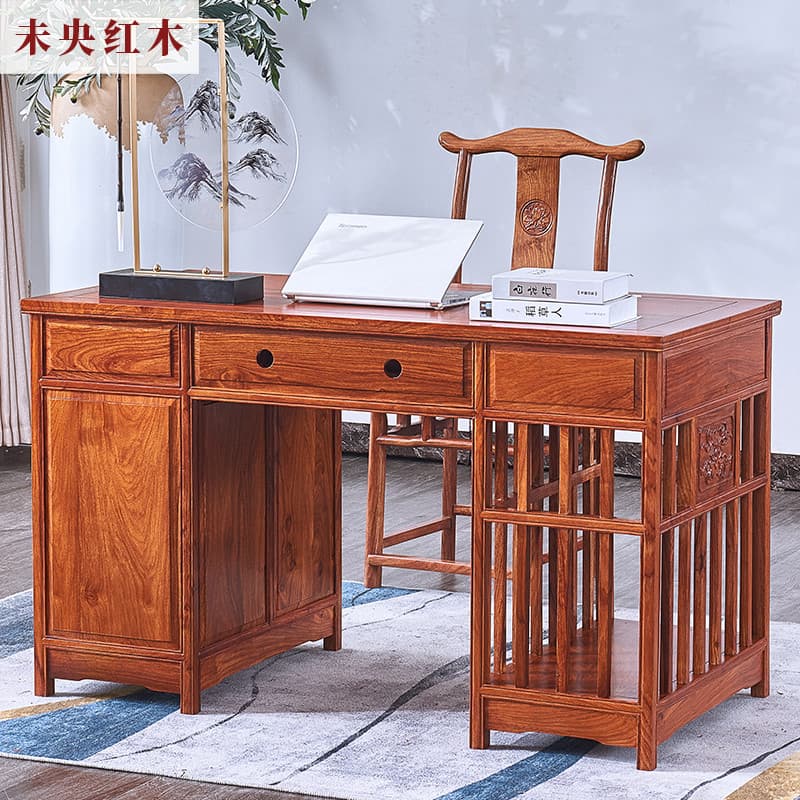 Mesa de mogno computador ouriço vermelho sândalo mesa de escrita africano jacarandá pintura caso mesa de escrita de made