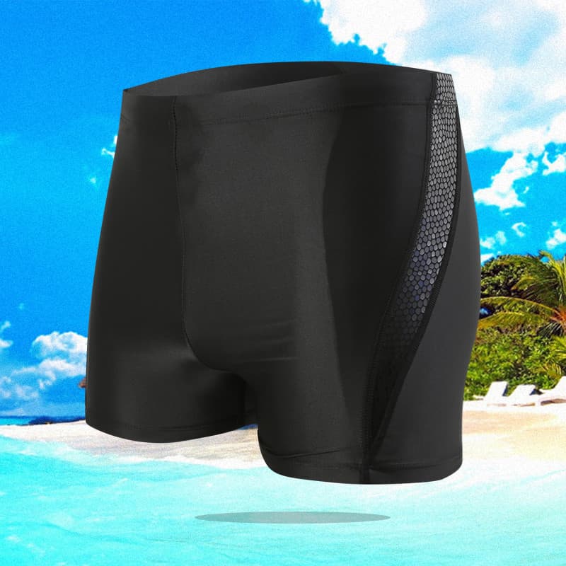 Plus size masculino confortável plus size troncos de natação de secagem rápida Anti-constrangimento Boxer adulto moda ma