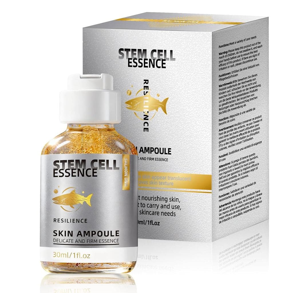 Sérum de DNA de Salmão – Séruns de Microagulhamento com DNA de Salmão para Rosto e Corpo, Potenciador de Hidratação Anti