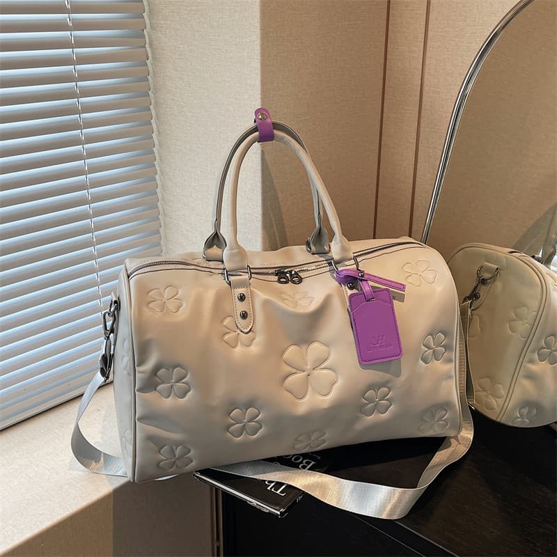 Bolsa de viagem de grande capacidade feminina bolsa de curta distância All-Match lazer viagem bolsa de ombro à prova dwa
