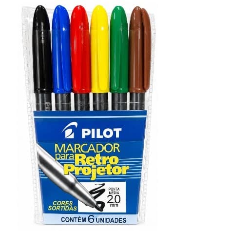 MARCADOR RETRO PROJETOR 2.0 - 06 CORES
