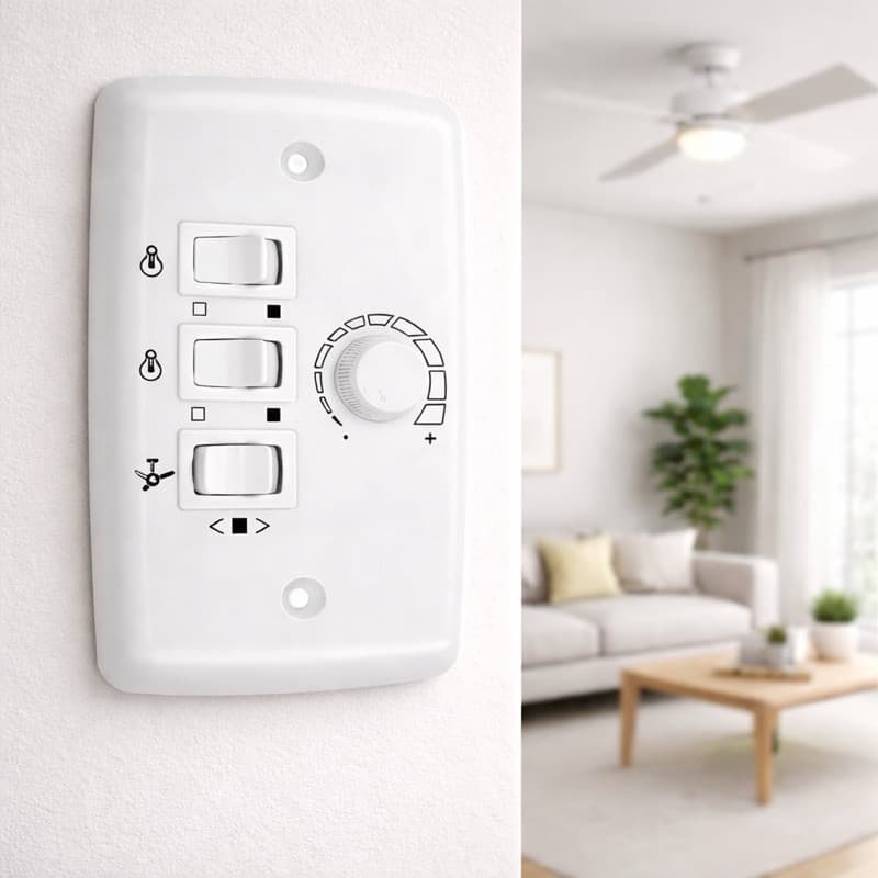 Controle Velocidade Rotativo 2 Ventilador de Teto Bivolt