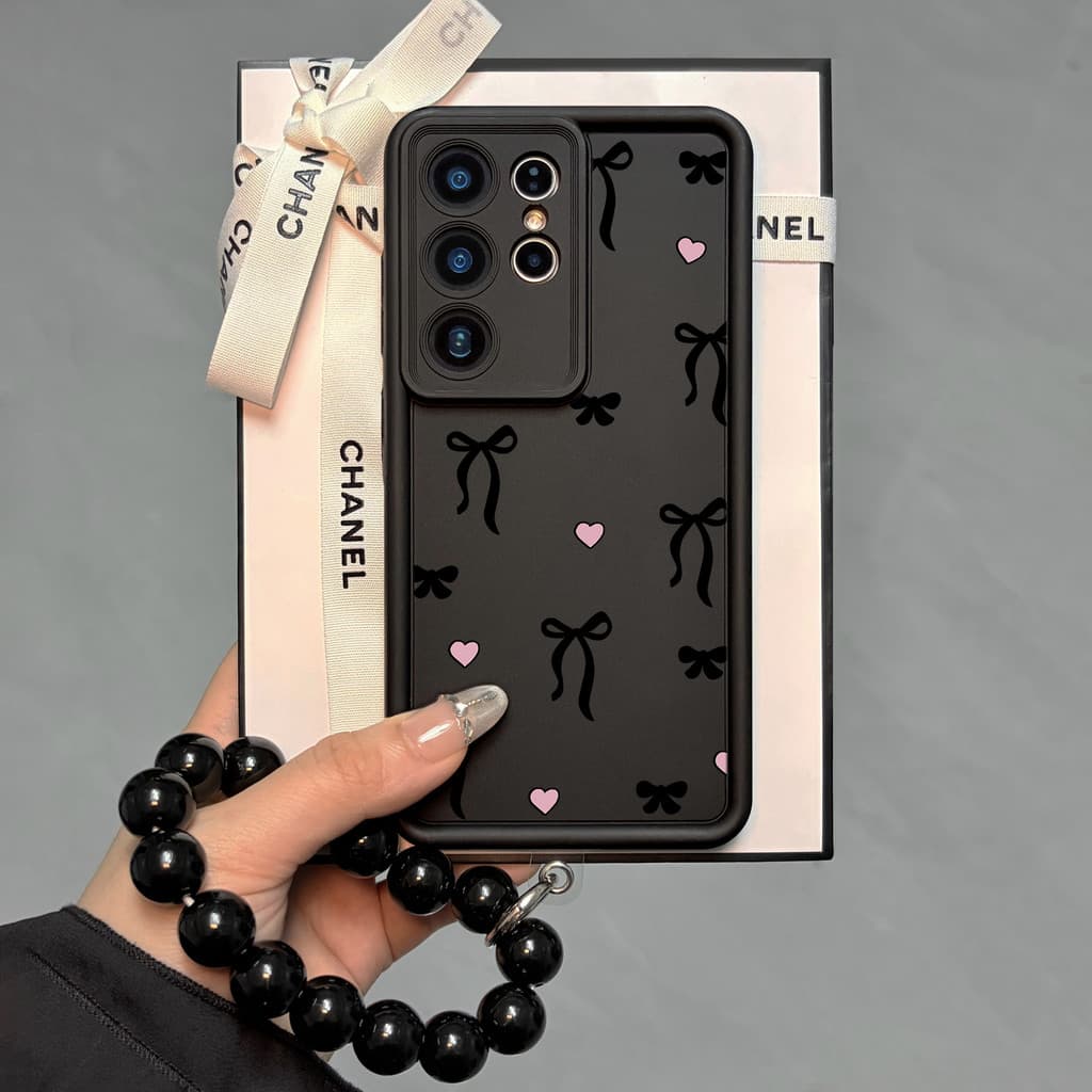 Capinha Samsung S26 Ultra Anti Impacto Feminina com Cordão A56 A36 A26 A55 A35 A25 S25 S24 #058H