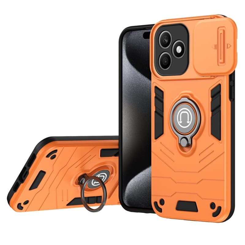 Fivela de anel de lente de proteção de janela deslizante adequada para honor honor X8D capa de telefone sargento resiste