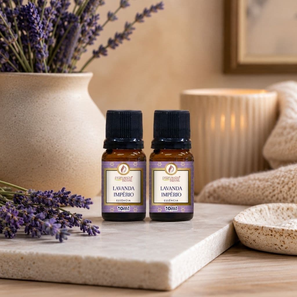 Kit 2 Essências de Lavanda Premium para Aromatizador e Difusor de Ambientes Perfumaria Brasil
