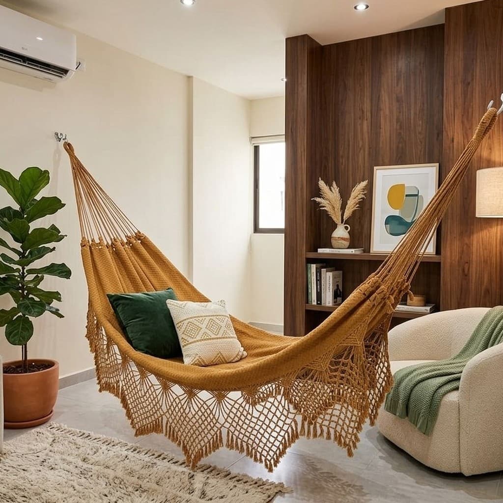 Rede de Dormir Casal Luxo Extra Grande Reforçada Artesanal