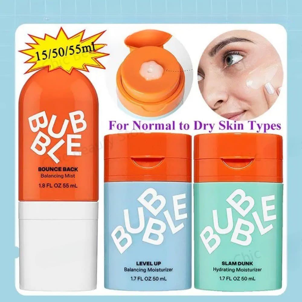 Bolha Hidratante Creme Facial Toner E Para Os Olhos Vitamina Aloe Vera Gel Reparação Nutritivo Produto De Cuidados Com A
