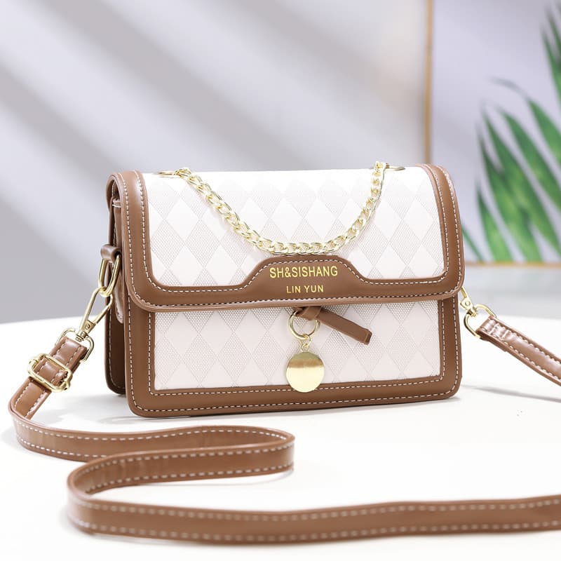 Bolsa feminina 2025 novo estilo na moda primavera moda All-Match bolsa de corrente estudante bolsa feminina um ombro