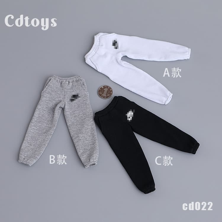 Pronto estoque cdtoys cd022 1/6 roupas de soldado Lan tbl encapsulado corpo feminino esportes calças esportivas casuais