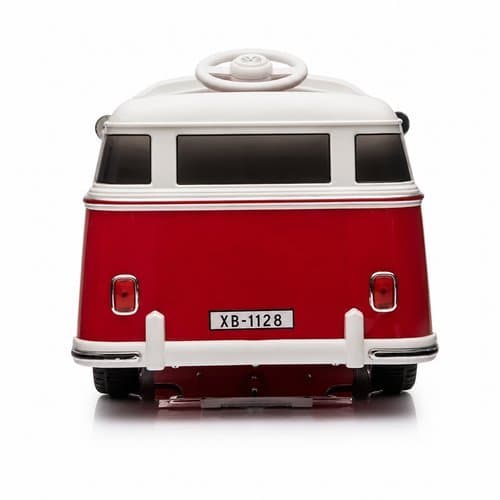 Carrinho Elétrico Infantil Retrô Kombi Segurança Divertido Vermelho