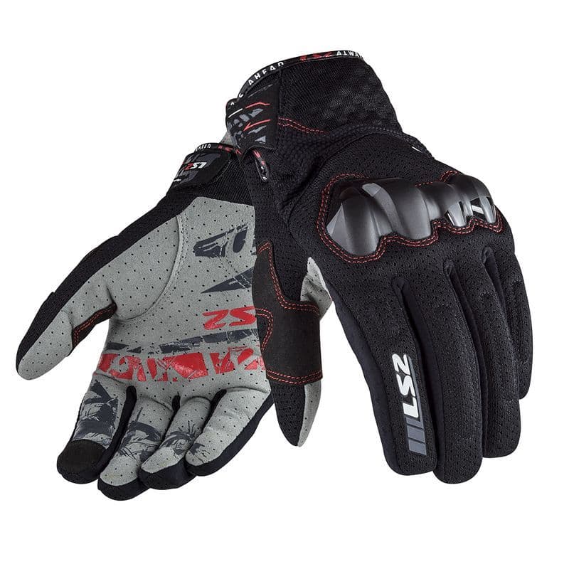 Luva LS2 Chaki Preto Masculino