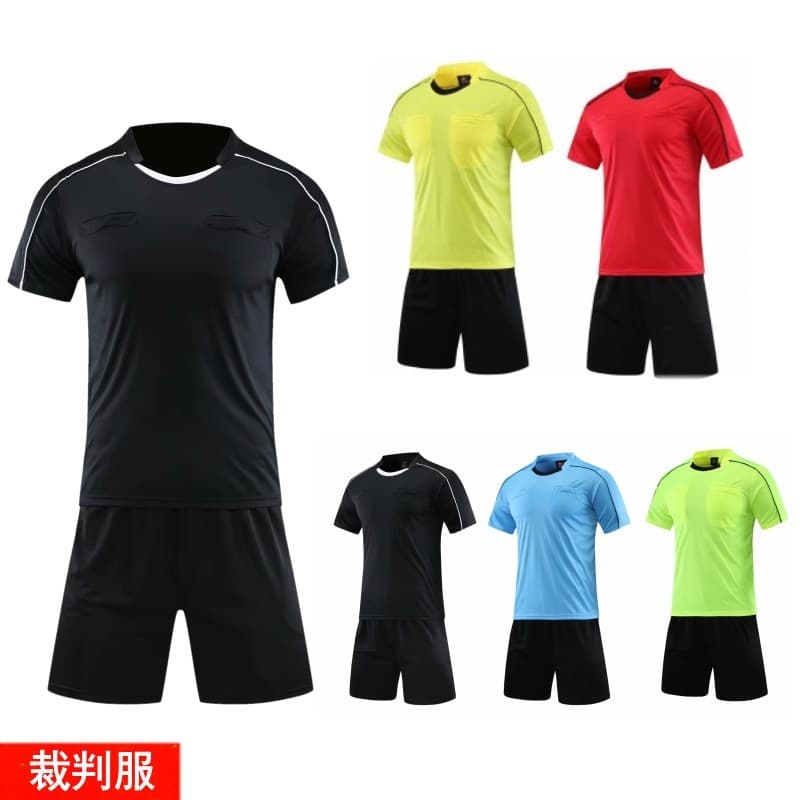 Camisa de árbitro de futebol terno manga curta adulto das mulheres dos homens equipamentos de competição profissional co