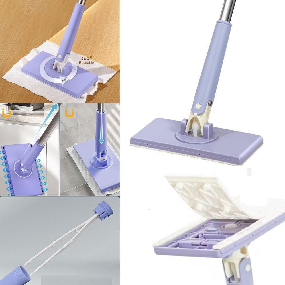 RODO MOP ARTICULADO MINI AJUSTAVEL INOX MULTIFUNCIONAL LIMPA VIDROS VARREDOR PISO PORCELANATO AZULEJO RODINHO LIMPEZA