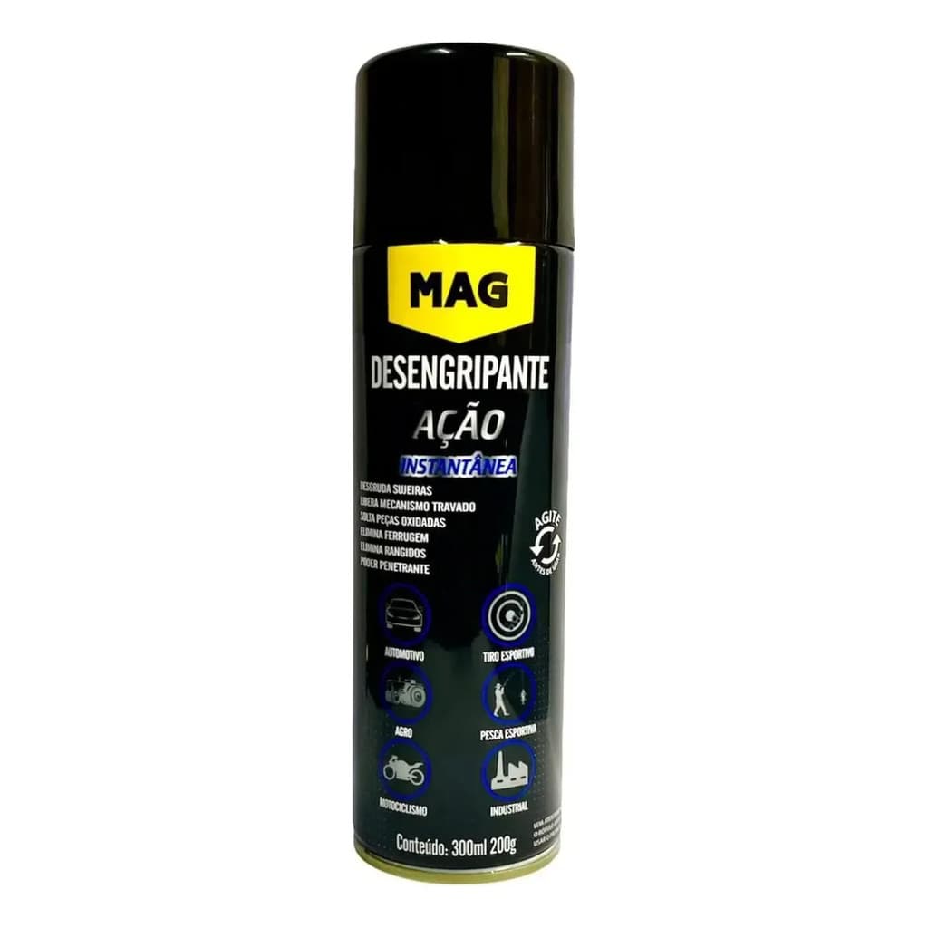Spray Desengripante Mag 300ml Uso Em Armas E Máquinas