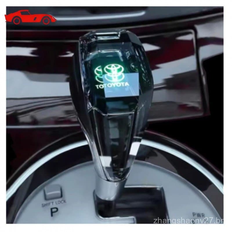 Manopla de Câmbio de Cristal com Luz LED para Toyota Corolla RAV4 Vios YARIS Sienna Previa 5YGH