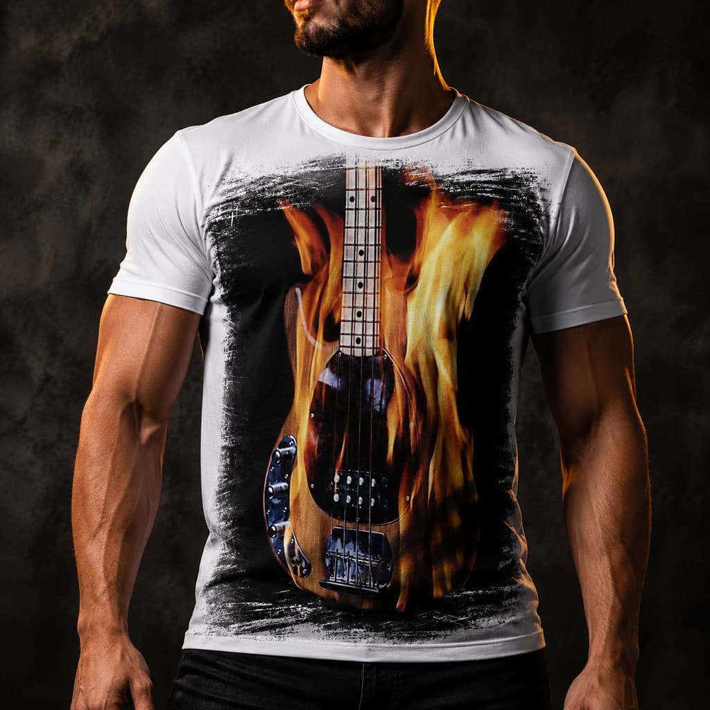 Camiseta Contra Baixo Clave Fá 4 - Dicelli